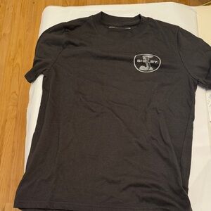 Abercrombie & Fitch Black Short-Sleeve Tee with Shelby Chest Logo and cool back